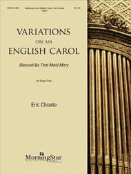 Variations on an English Carol Organ sheet music cover Thumbnail